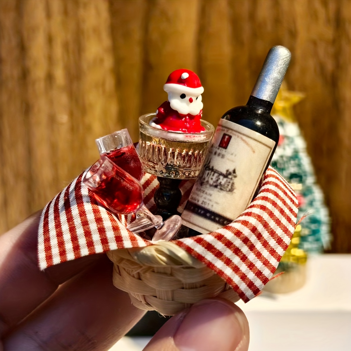 Wine Beer Bottle - Миниатюрный рождественский набор для вина в