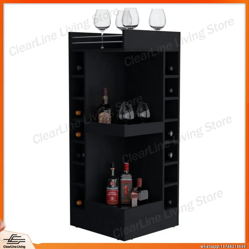 Черный угловой барный шкаф с в – обзор и цена Wine Beer Rum