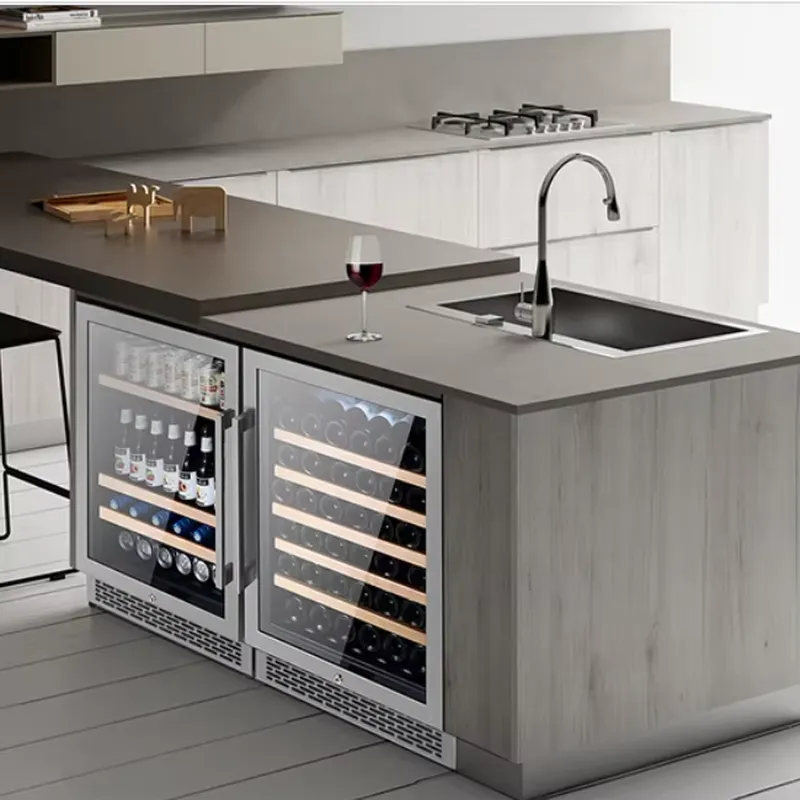 Винный холодильник на 48 бутыл – обзор и цена Wine Beer Fridge Dual Zone