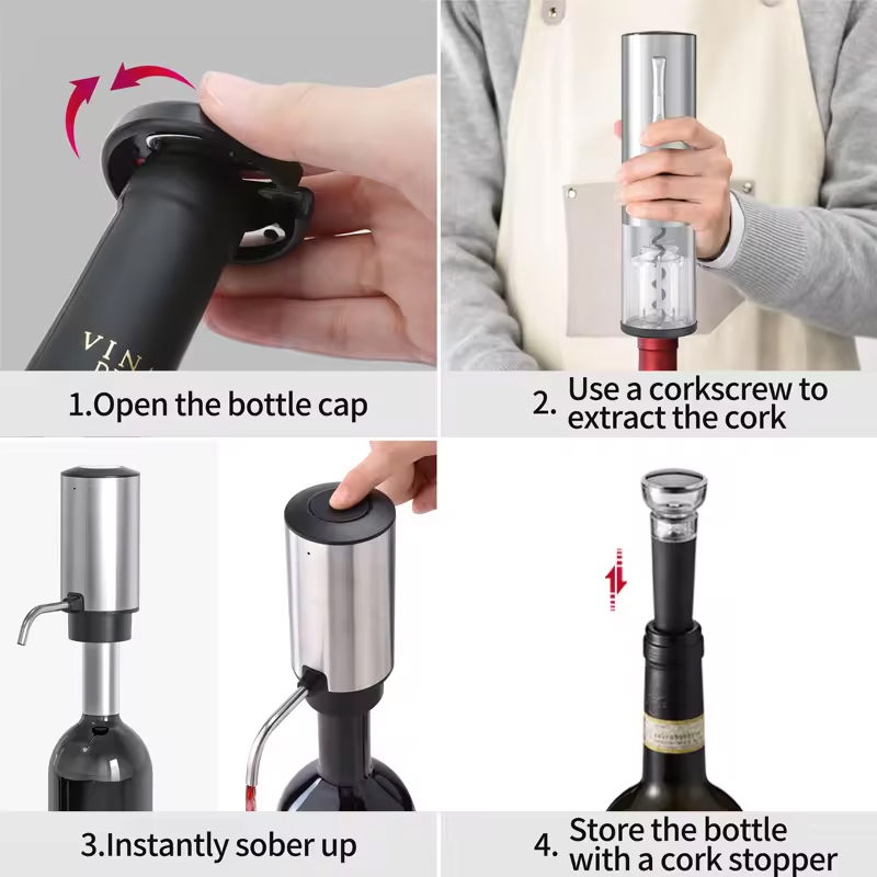 2024 Новый дизайн 4 в 1 литиев – обзор и цена Wine Beer Bottle