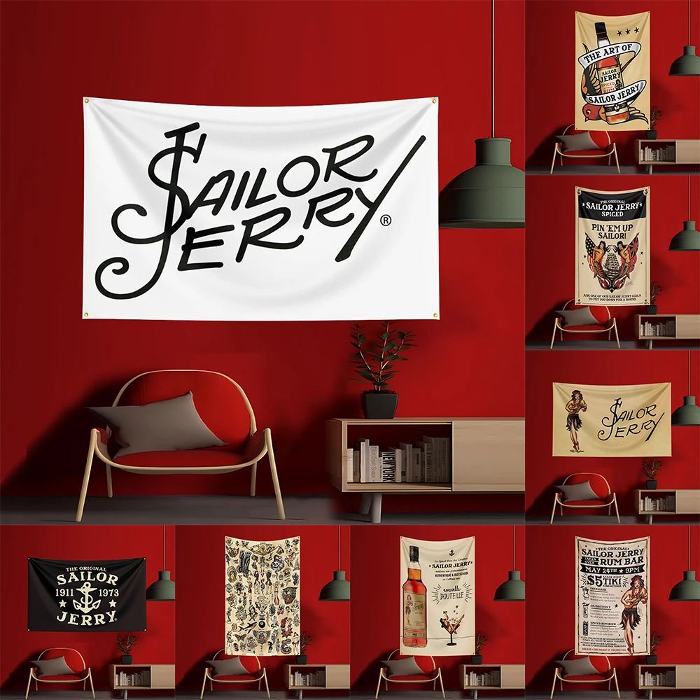 90X150 см S-Sailor Jerrys флаг – обзор и цена Wine Beer Rum