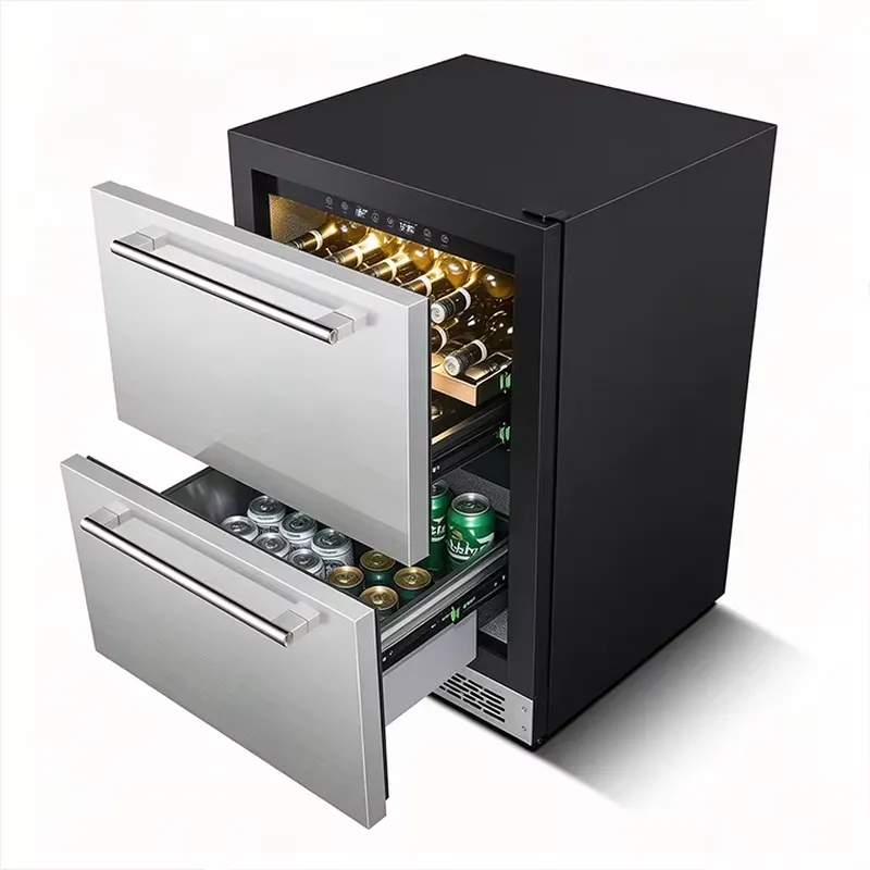 Черный прочный встраиваемый хо – обзор и цена Wine Beer Fridge Dual Zone