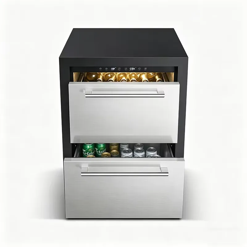 Черный прочный встраиваемый хо – обзор и цена Wine Beer Fridge Dual Zone