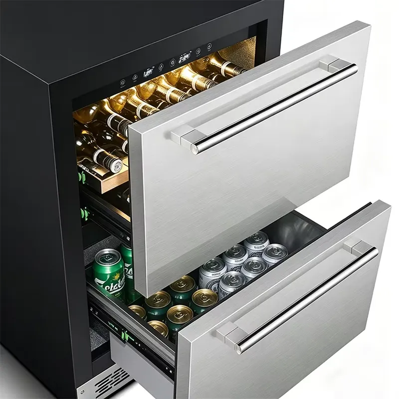 Черный прочный встраиваемый хо – обзор и цена Wine Beer Fridge Dual Zone