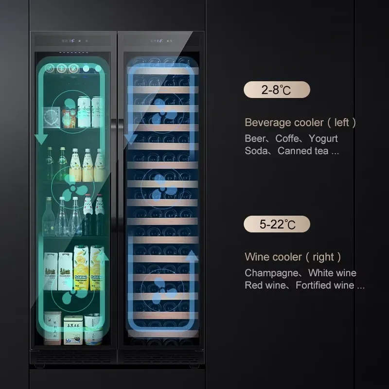 Встраиваемый холодильник для н – обзор и цена Wine Beer Fridge Dual Zone